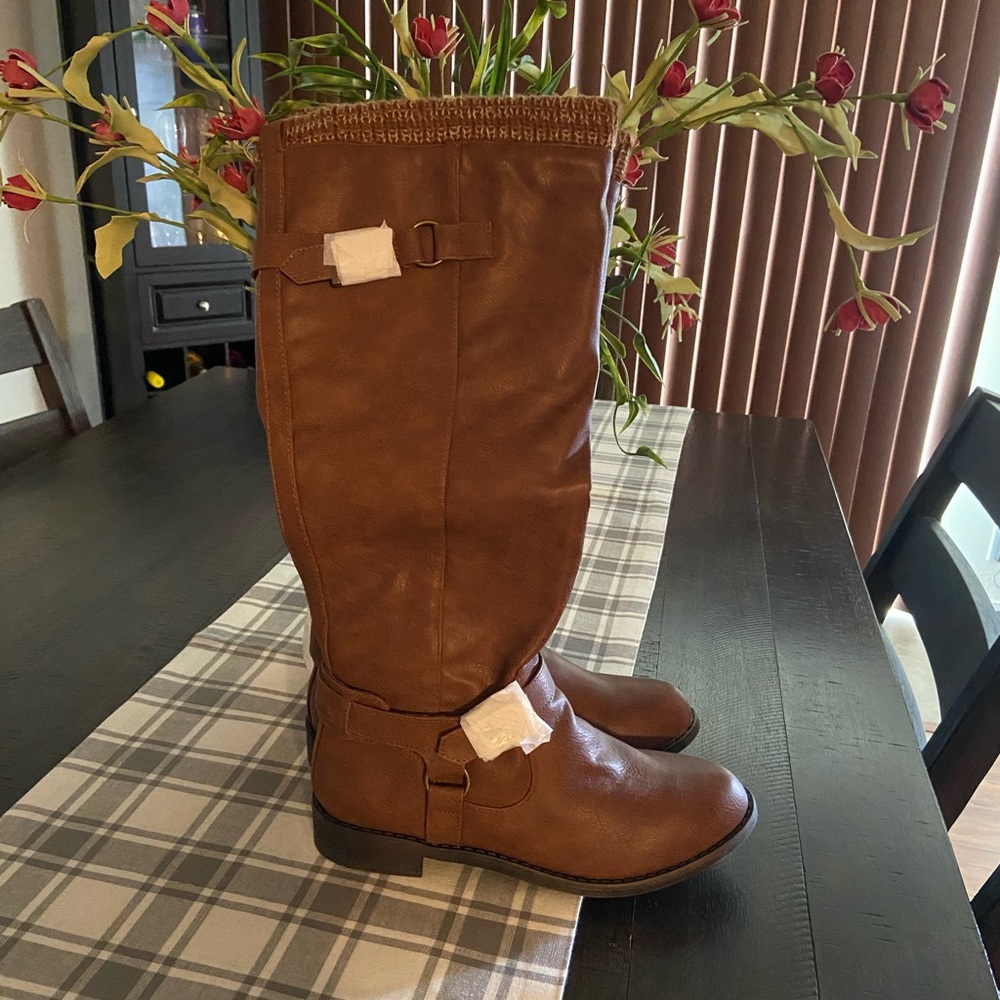 Just Fab cognac boots